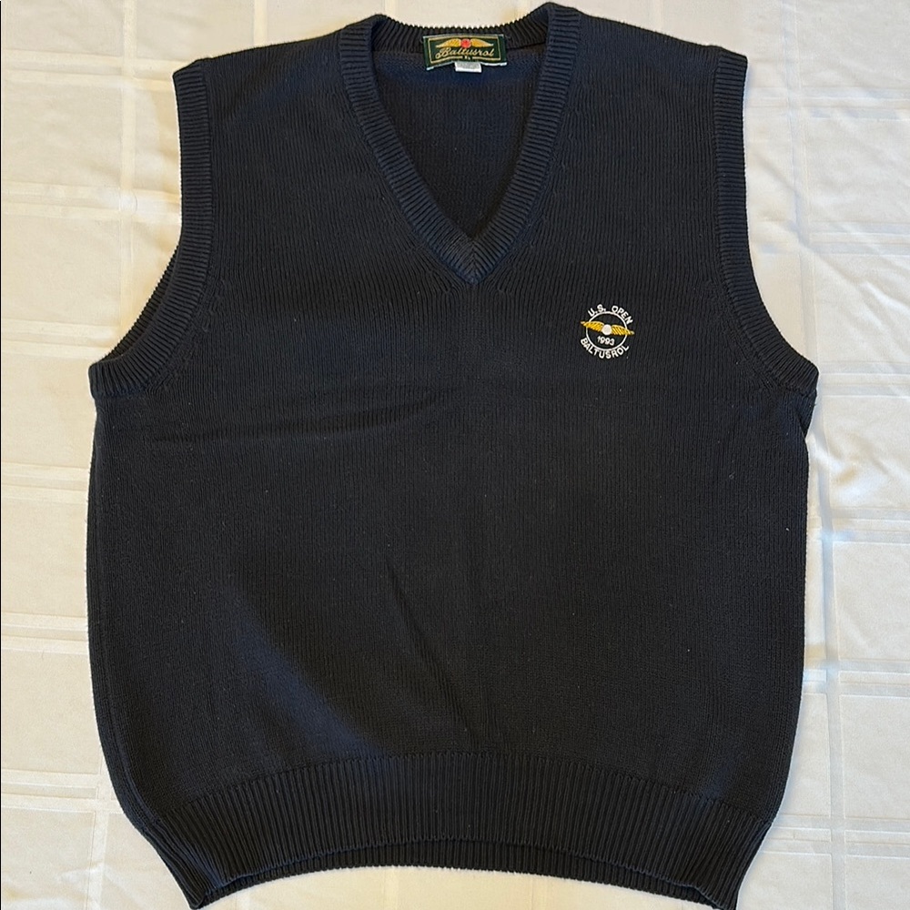 Vintage Navy Blue Sweater Vest